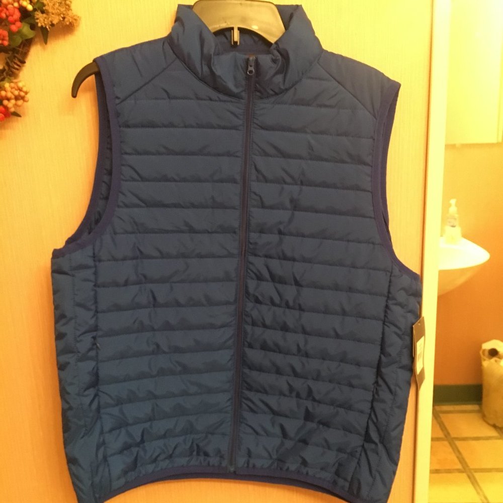 Mens John Bartlett Blue Vest